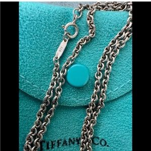 Tiffany & Co. 16” Silver Large Rolo Chain Necklace